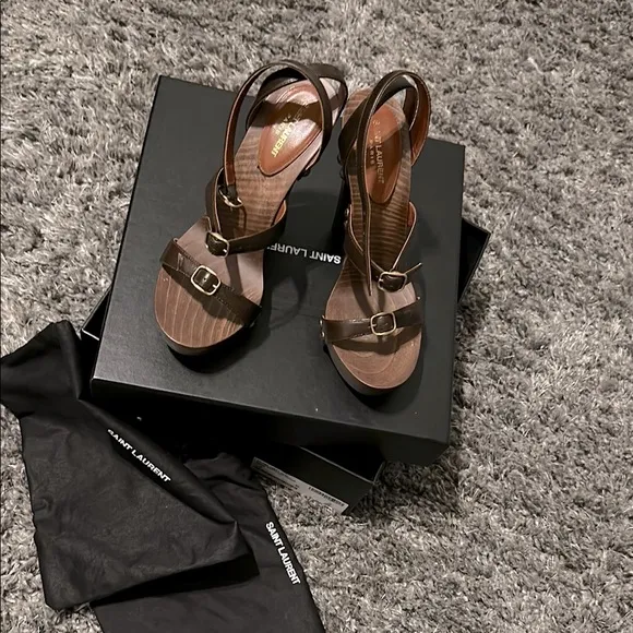 Saint Laurent Women's Brown Sandals