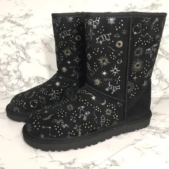 SALE! UGG Black Classic Zodiac Short Boots PRICE FIRM
