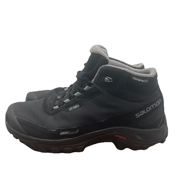 Salomon Men Shelter CS WP Hiking Boots Black Contagrip Waterproof Sz 11 Outdoor