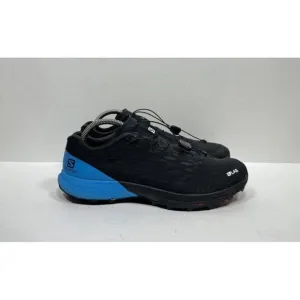 Salomon S Lab XA Amphib 2 Black Blue Hiking Trail Running Shoes Men’s Size 8.5