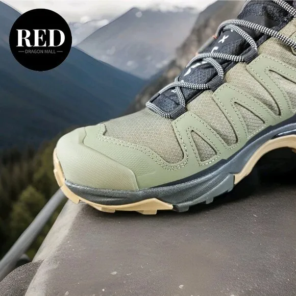 Salomon X Ultra 4 Mid Gore-Tex Hiking Boots Olive Green - Men's Size 12