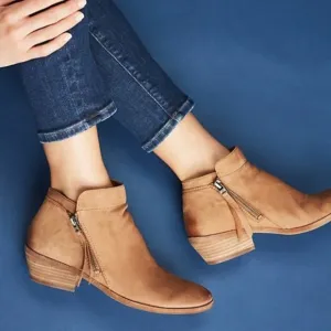 Sam Edelman Packer Booties - Honey Tan Ankle Boots Size 7