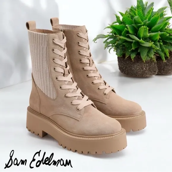 Sam Edelman Sesame EVINA Lug Sole Combat Boots