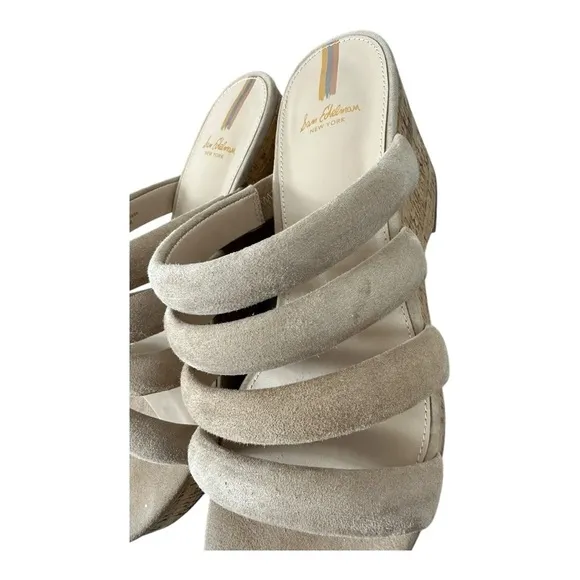 Sam Edelman Women’s Shoes Yuki Suede Espadrille Wedge Sandals Size 9.5