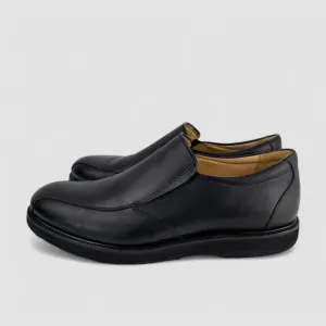 Samuel Hubbard Mens Shoes 11.5 On-Time Traveler Slip-On Black Leather M2192