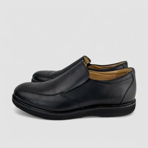 Samuel Hubbard Mens Shoes 11.5 On-Time Traveler Slip-On Black Leather M2192