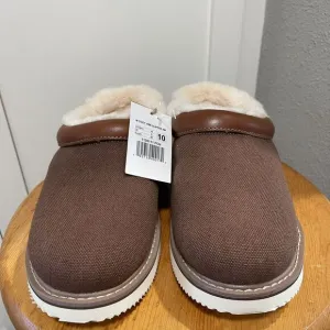 SANUK Cozy Vibe Sugar Mat Pecan Slipper Shoes MEN US 10 NWT