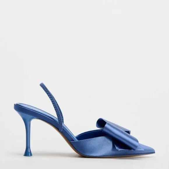 SATIN EFFECT HIGH HEEL SHOES