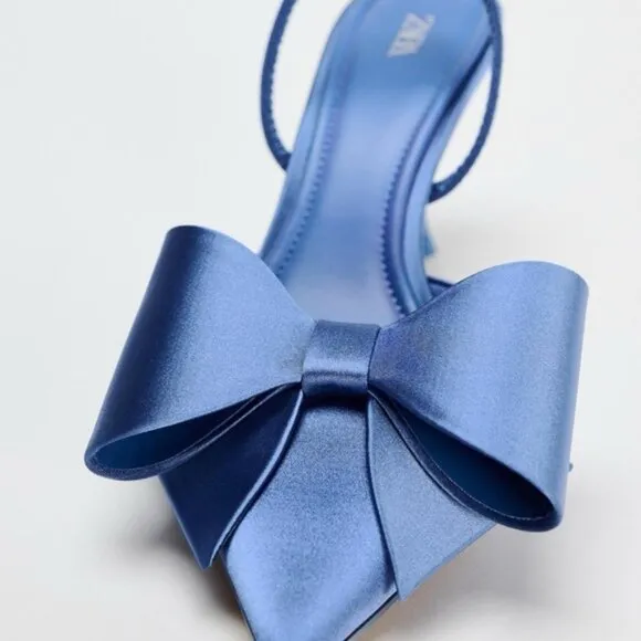 SATIN EFFECT HIGH HEEL SHOES