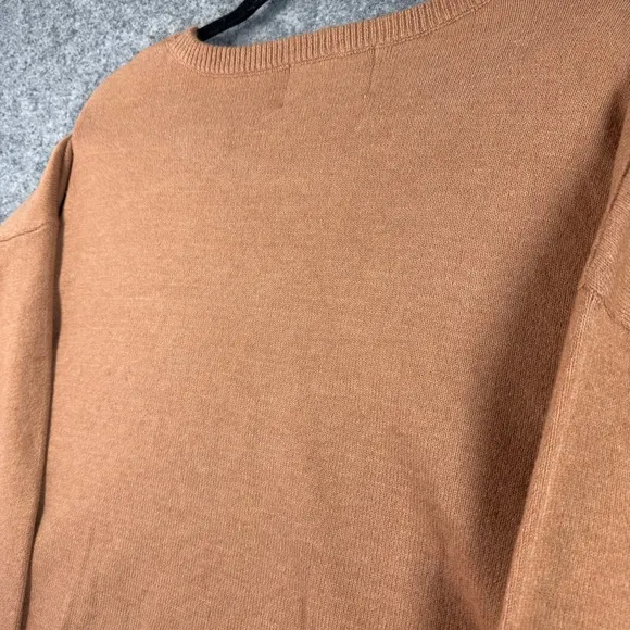 Saturday Sunday by Anthropologie Tan Cream Striped Relaxed Fit Sweater Size 2X