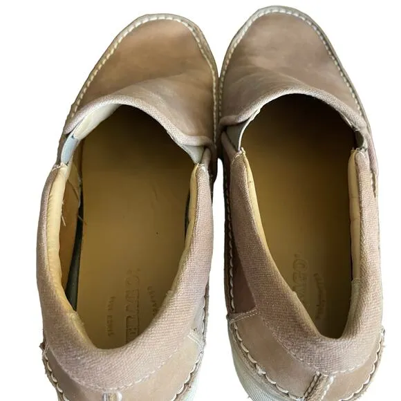 Sebago Ryde Slip On Taupe Leather Men’s Shoes Size 11