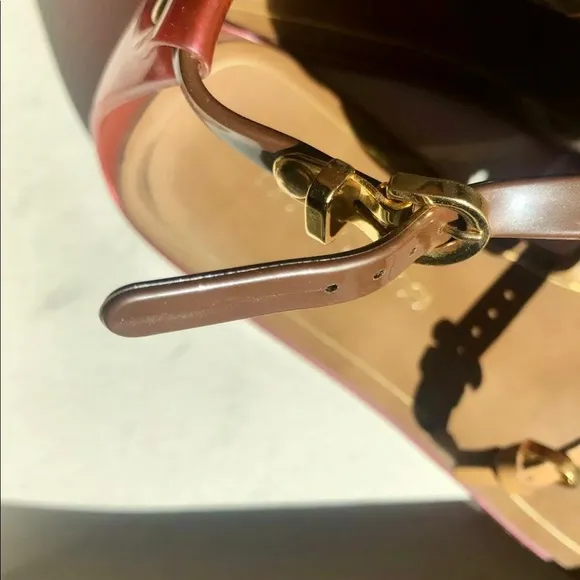 Sergio Rossi Sandals, Size 35 Leather And Red Jelly