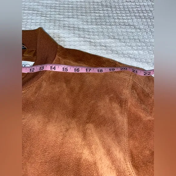 Seude Leather Bomber Jacket