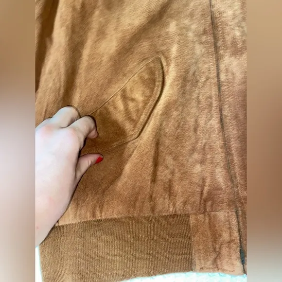 Seude Leather Bomber Jacket