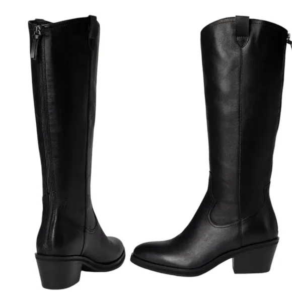 Söfft Women's Knee-high Leather Western Waterproof Riding fashion knee h…