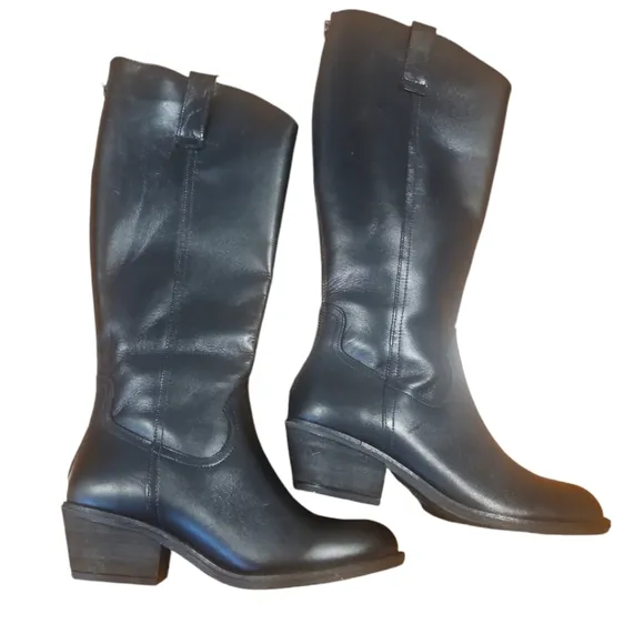 Söfft Women's Knee-high Leather Western Waterproof Riding fashion knee h…