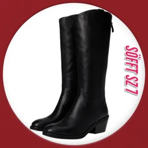 Söfft Women's Knee-high Leather Western Waterproof Riding fashion knee h…