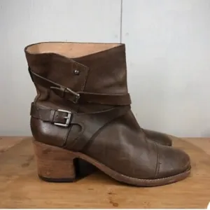 SIGERSON MORRISON Brown Leather Ankle Boots.