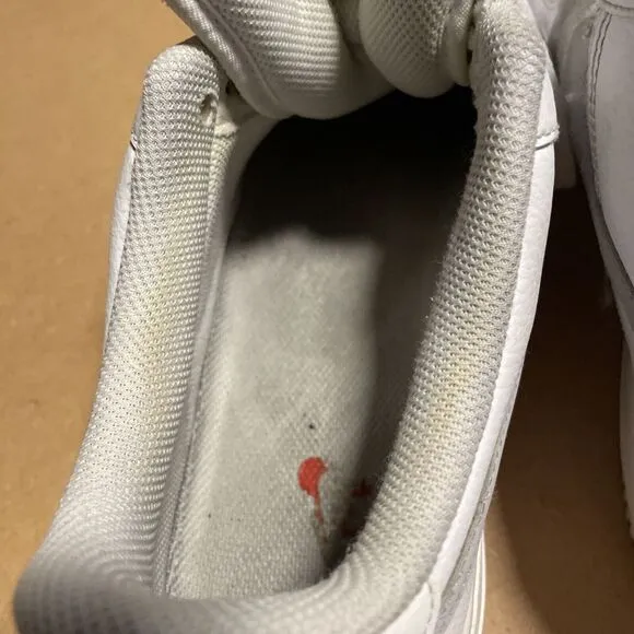 Size 10.5 -‎ Nike Air Force 1 '07 Double Swoosh - White Picante