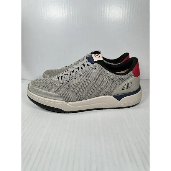 Size 12 Mens Skechers Relaxed Fit Corliss Dorset Sneaker 210793-CMNT Knit Mesh