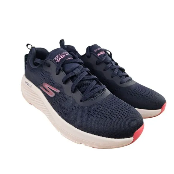 Skechers 128319 Go‎ Run Elevate Womens 9 Navy Blue Lace Up Low Top Sporty Shoes