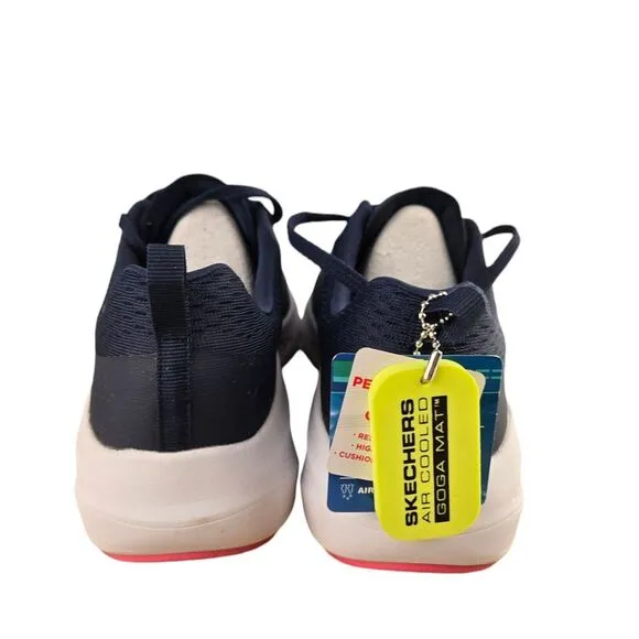 Skechers 128319 Go‎ Run Elevate Womens 9 Navy Blue Lace Up Low Top Sporty Shoes