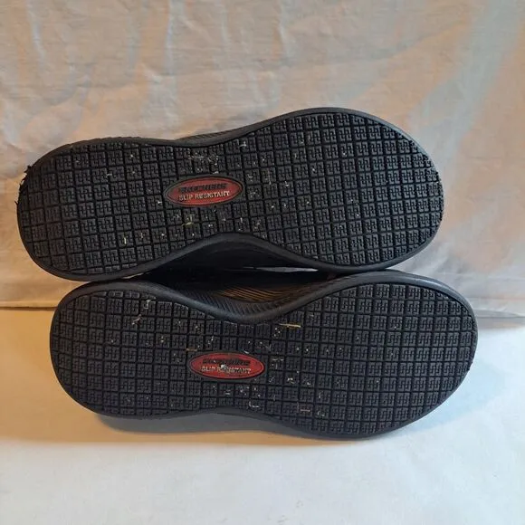 Skechers Carbix Comp Toe Work Shoes Sneakers Women's Size 7.5 Black Neon New