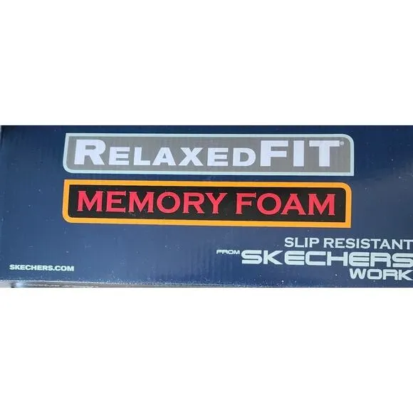 Skechers Hands Free Slip On Work Footwear Air Cooled Memory Foam Slip Resistant