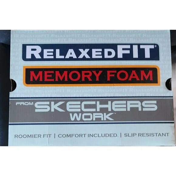 Skechers Hands Free Slip On Work Footwear Air Cooled Memory Foam Slip Resistant