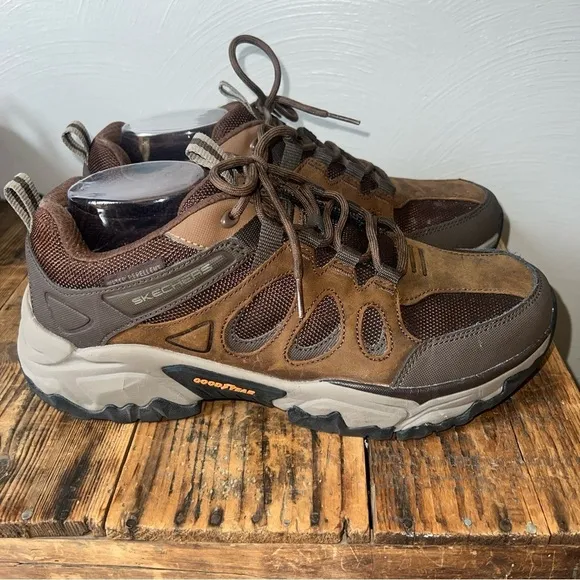 Skechers Terraform Selvin Goodyear Hiking Shoes Brown 204486 Men's Size 10.5 WW