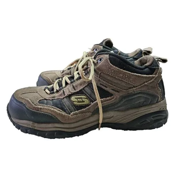 SKECHERS Work Men's Soft Stride Canopy High Top Athletic Composite Toe Shoes Siz