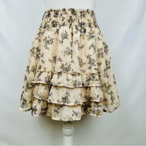 Sofie Schnoor - Floral Print Ruffle Skirt - Size Small