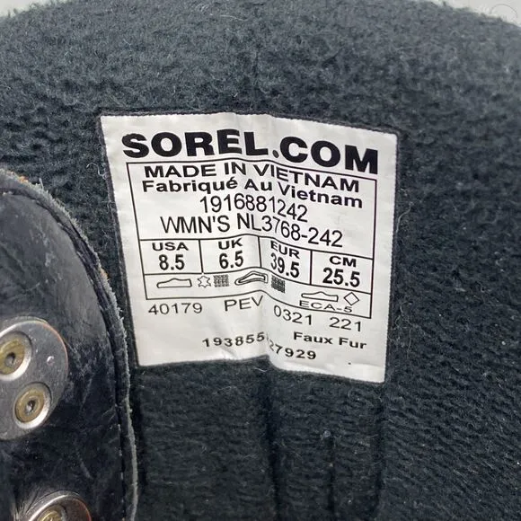 Sorel Boots women's 8.5 brown lace kinetic conquest waterproof NL3768-242