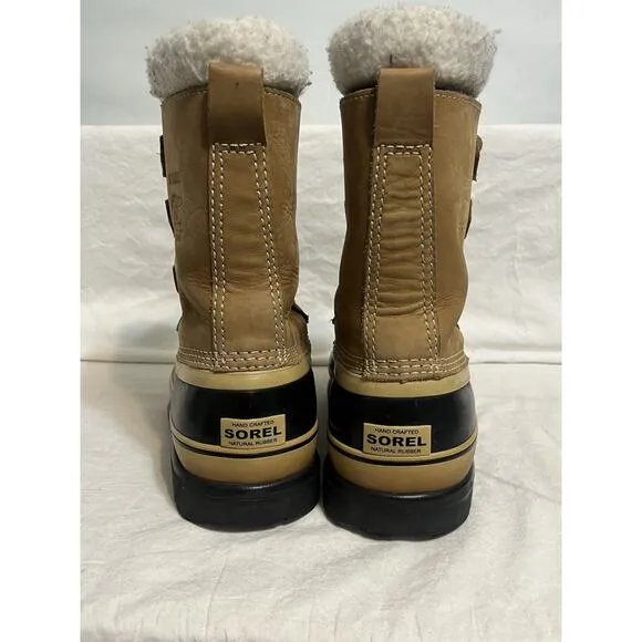 Sorel Caribou Boots Mens 8 Brown Insulated Waterproof Winter Boots