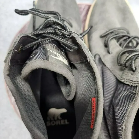 Sorel Caribou Chukka Boots Waterproof Gray Suede Men's Size 14