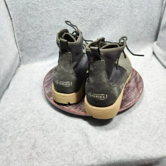 Sorel Caribou Chukka Boots Waterproof Gray Suede Men's Size 14