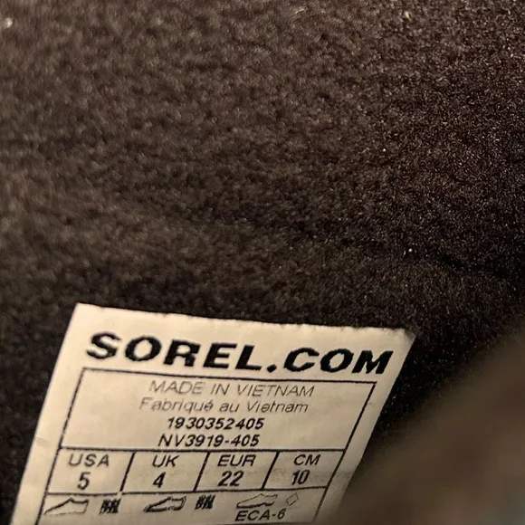 SOREL CHILDREN'S WHITNEY™ |I STRAPBOOT Uniform Blue, Cherrybomb size 5 new