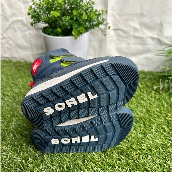 SOREL CHILDREN'S WHITNEY™ |I STRAPBOOT Uniform Blue, Cherrybomb size 5 new