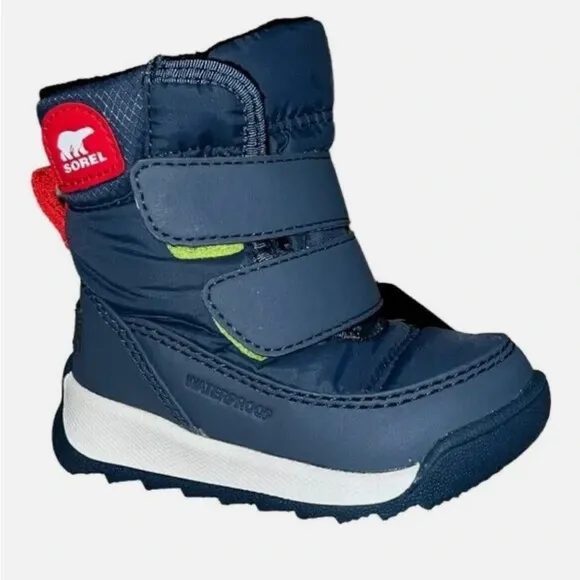 SOREL CHILDREN'S WHITNEY™ |I STRAPBOOT Uniform Blue, Cherrybomb size 5 new