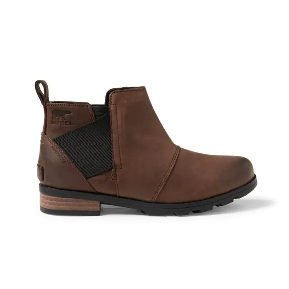 SOREL Emelie Waterproof Leather Chelsea Boots Size 9