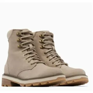 Sorel Lennox Hiker Boots 6 Tan NWOT Combat Moto Lace Beige Ankle Booties Suede