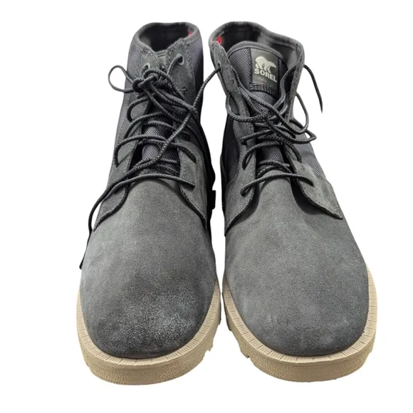 Sorel | Men's Waterproof Suede Caribou Chukka Boots | Gray | Size 14