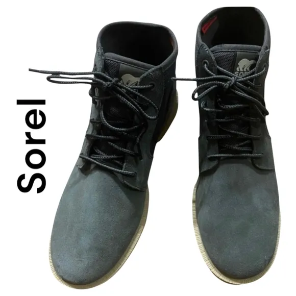 Sorel | Men's Waterproof Suede Caribou Chukka Boots | Gray | Size 14
