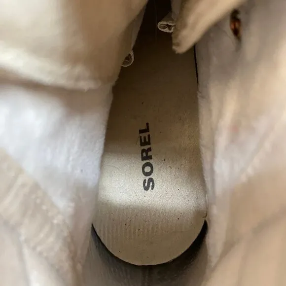 Sorel Tan Lace Up Wedge Heeled Boots | Size 8.5