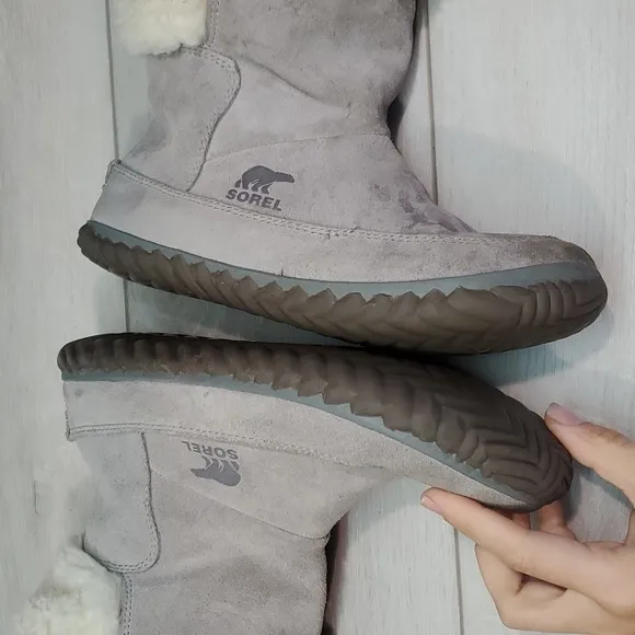 Sorel Women Comfort Out N About Ankle Suede Boots shoes sz 7