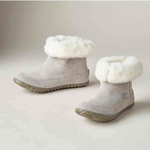 Sorel Women Comfort Out N About Ankle Suede Boots shoes sz 7