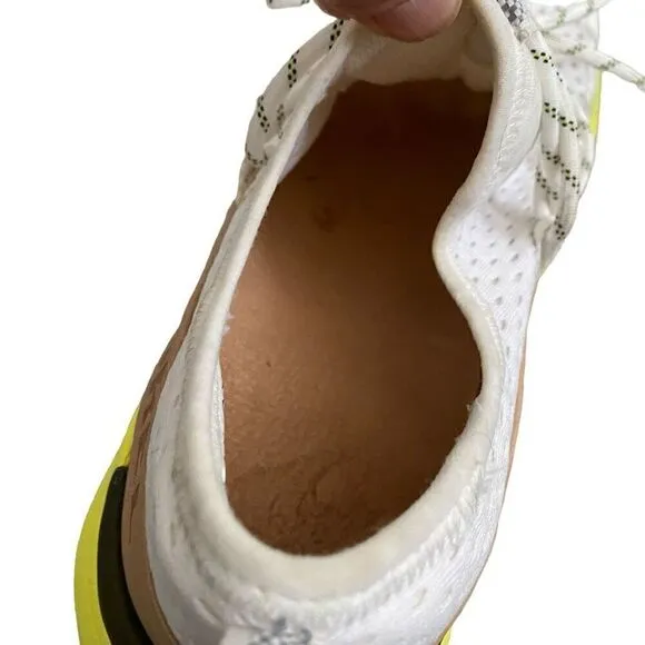 SOREL Kinetic Impact Lace Sneakers Sea Salt Yellow NL4073-126 Womens Size 8