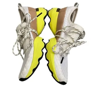 SOREL Kinetic Impact Lace Sneakers Sea Salt Yellow NL4073-126 Womens Size 8