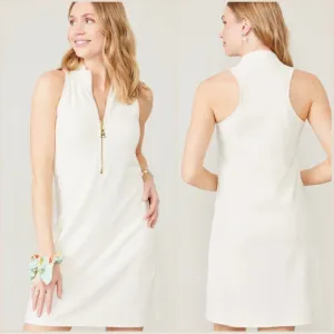 Spartina Keira Built in Short Tennis Dress Size L In Ivory NWT