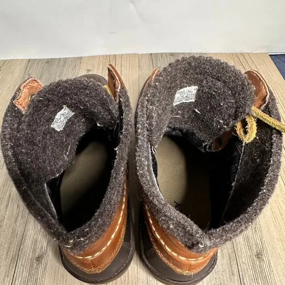 Sperry Men's Cold Bay Duck Boots Tan Leather Waterproof Insulated Vibram Sole 8
